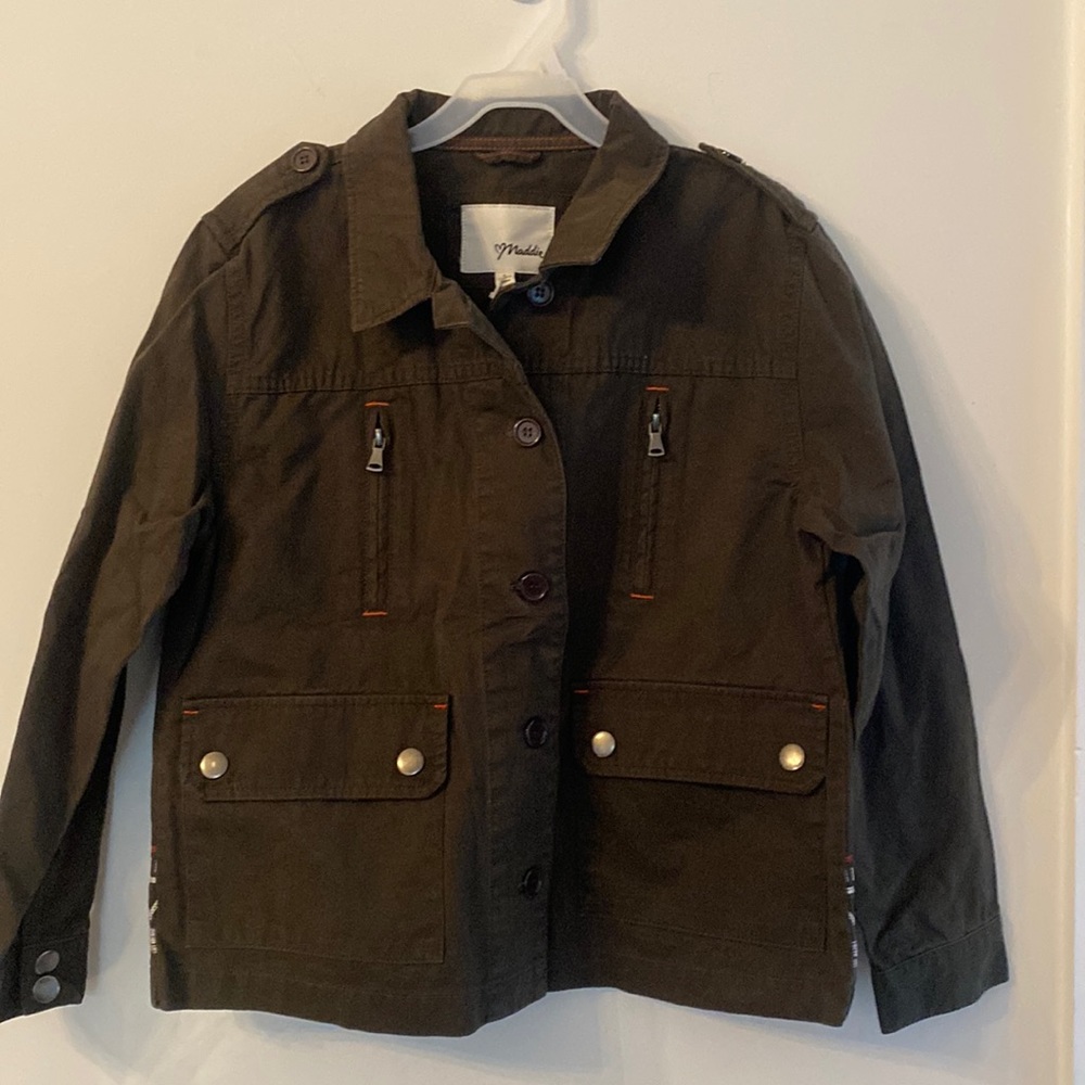 NWT Girls Maddie Green light jacket size large